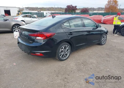 2019 Hyundai Elantra Limited z USA, uszkodzony, nr VIN KMHD84LF1KU805840